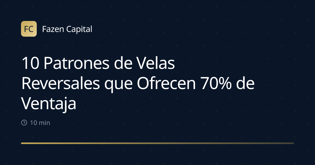 10 Patrones de Velas Reversales que Ofrecen 70% de Ventaja