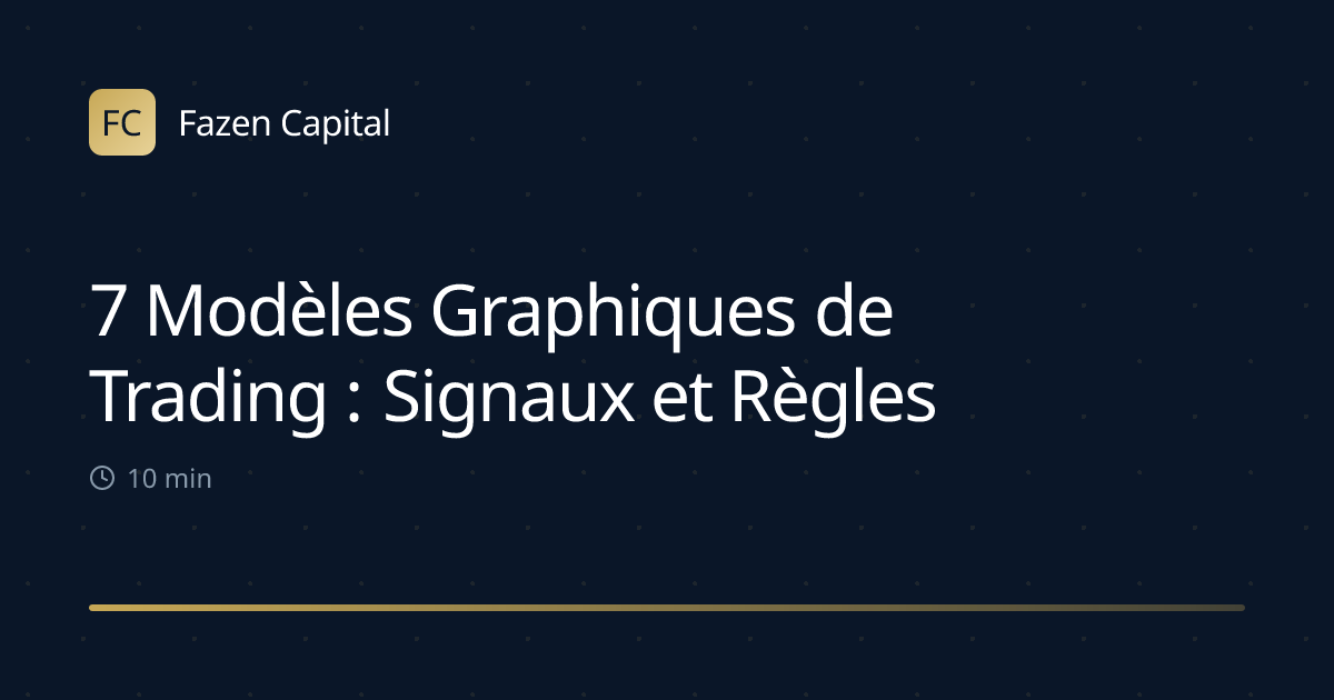 7 Modèles Graphiques de Trading : Signaux et Règles