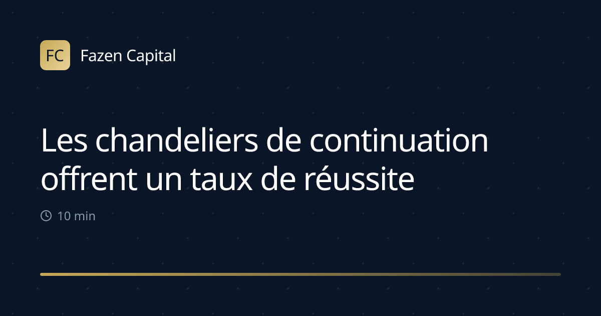 Les chandeliers de continuation offrent un taux de réussite de 65 %