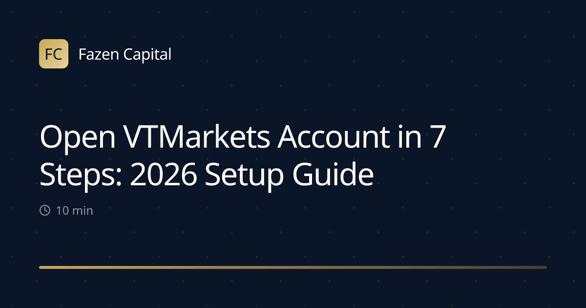 Open VTMarkets Account in 7 Steps: 2026 Setup Guide