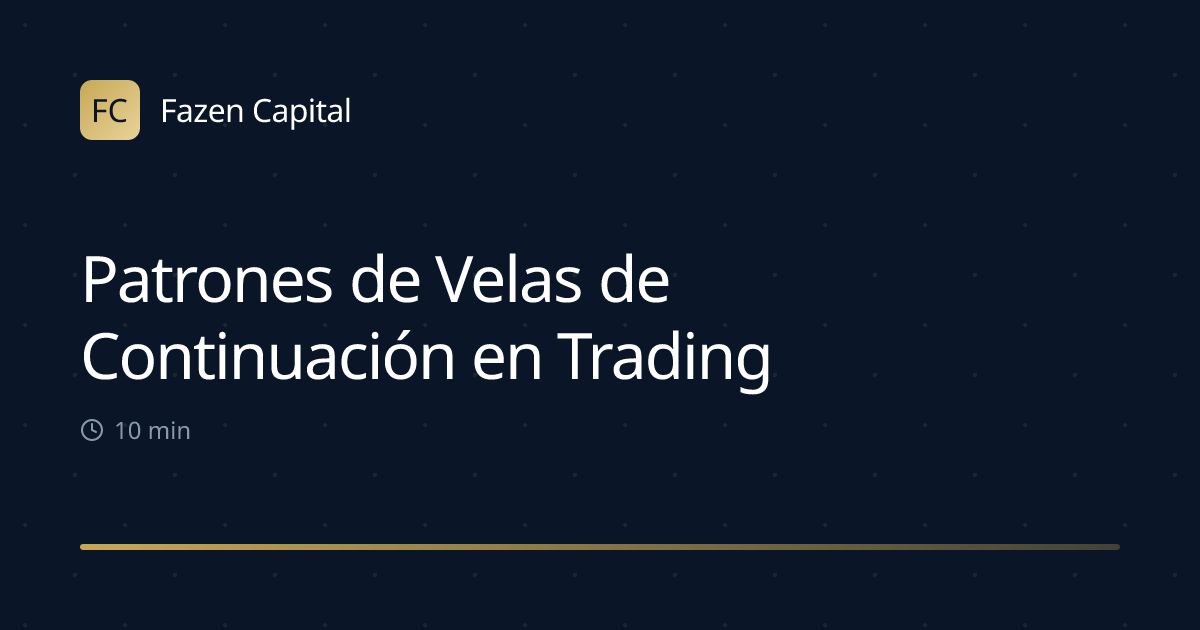 Patrones de Velas de Continuación en Trading