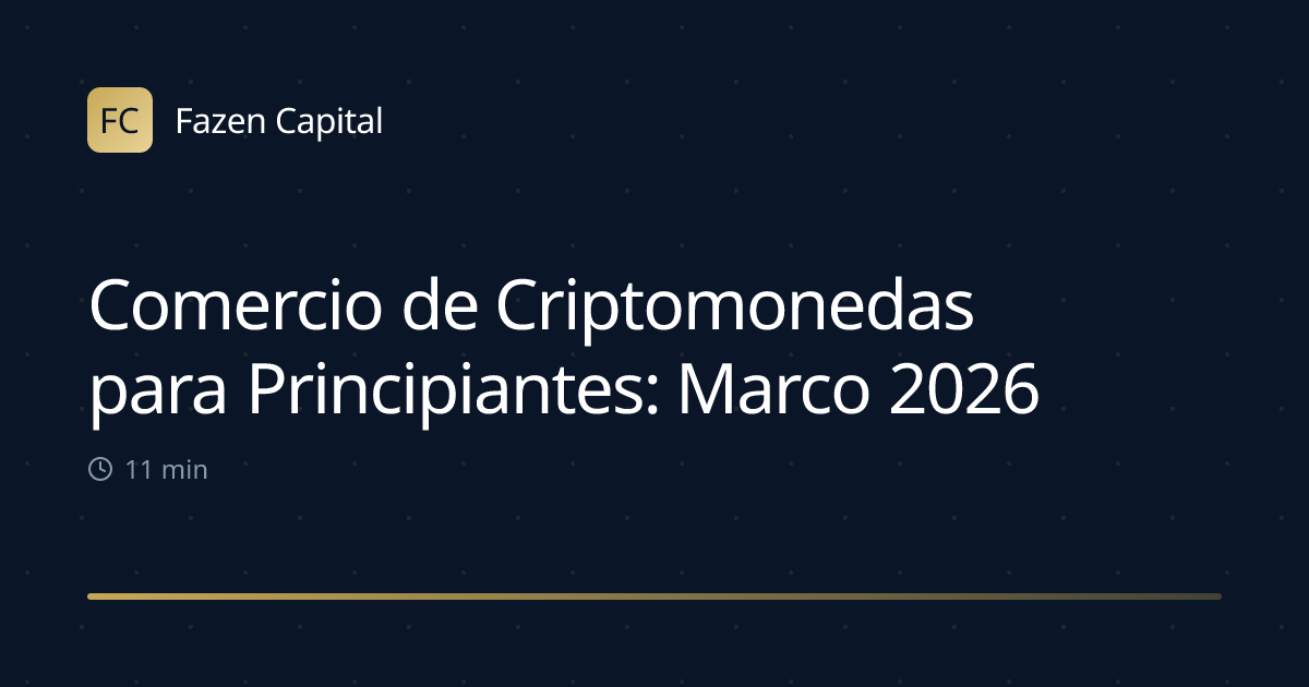 Comercio de Criptomonedas para Principiantes: Marco 2026