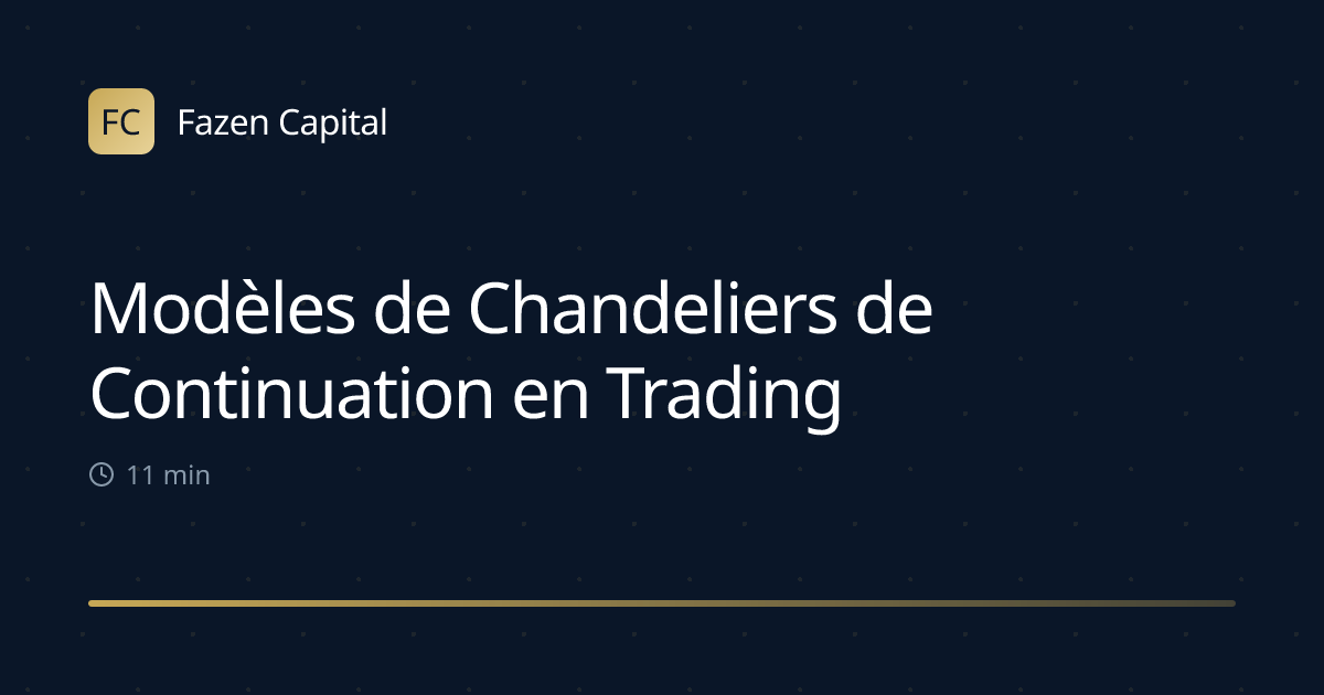 Modèles de Chandeliers de Continuation en Trading