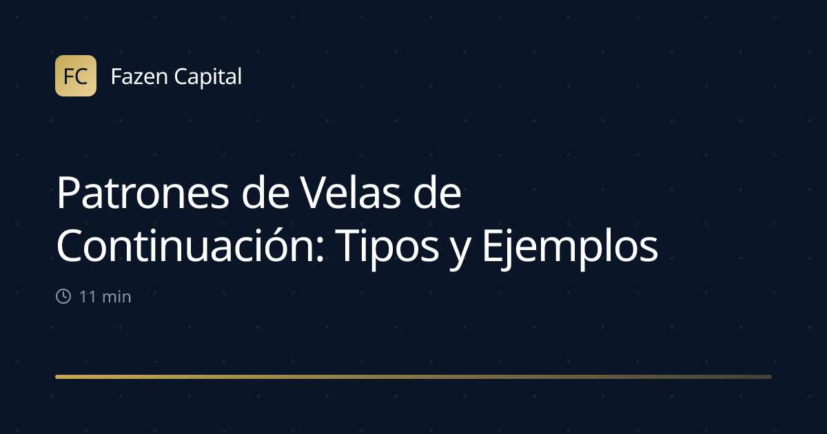 Patrones de Velas de Continuación: Tipos y Ejemplos