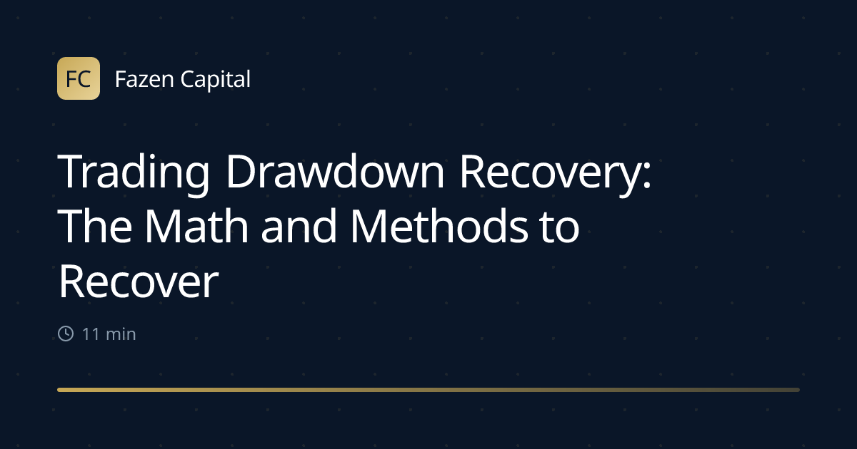 Trading Drawdown Recovery: The Math and Methods to Recover