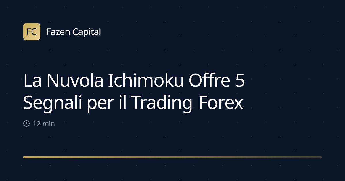 La Nuvola Ichimoku Offre 5 Segnali per il Trading Forex