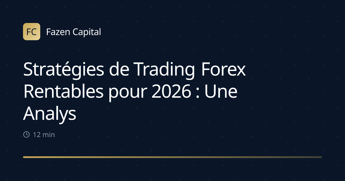 Stratégies de Trading Forex Rentables pour 2026 : Une Analyse Approfondie