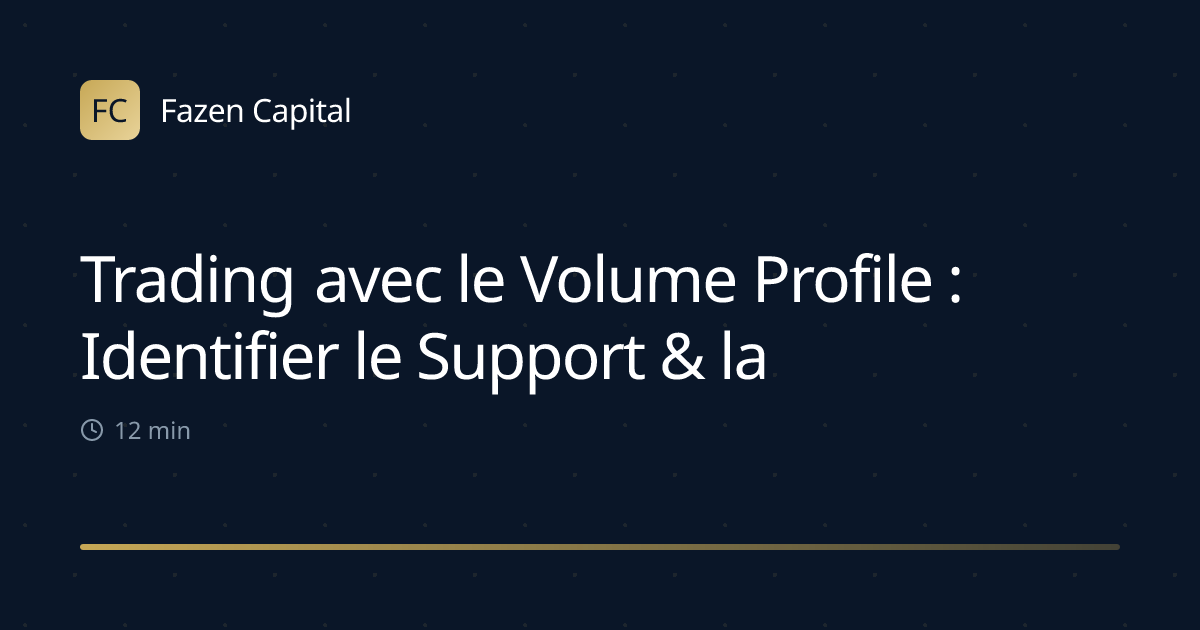 Trading avec le Volume Profile : Identifier le Support & la Résistance