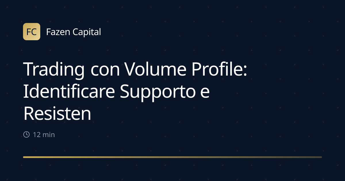 Trading con Volume Profile: Identificare Supporto e Resistenza