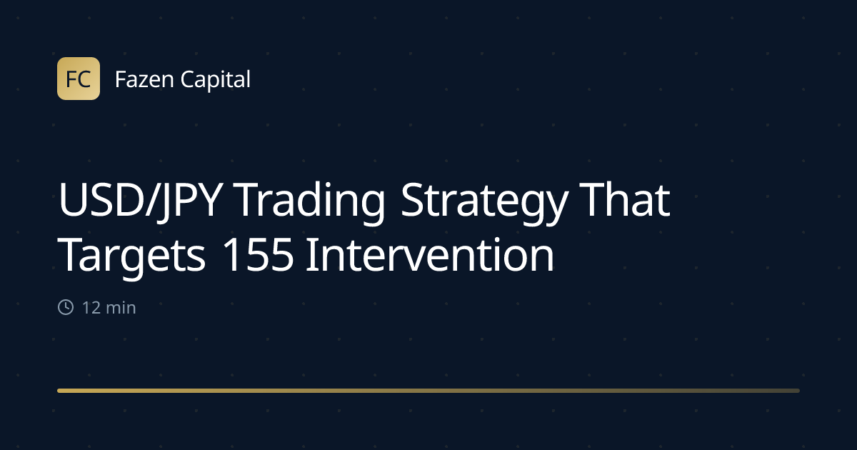 USD/JPY Trading Strategy That Targets 155 Intervention