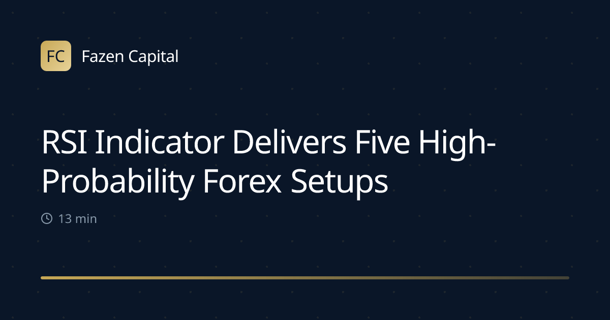 RSI Indicator Delivers Five High-Probability Forex Setups