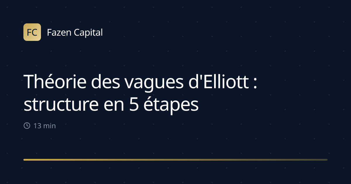 Théorie des vagues d'Elliott : structure en 5 étapes
