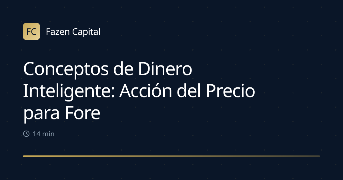 Conceptos de Dinero Inteligente: Acción del Precio para Forex e Índices