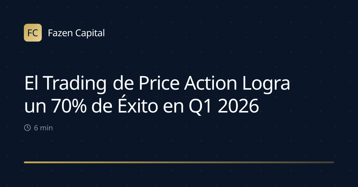 El Trading de Price Action Logra un 70% de Éxito en Q1 2026