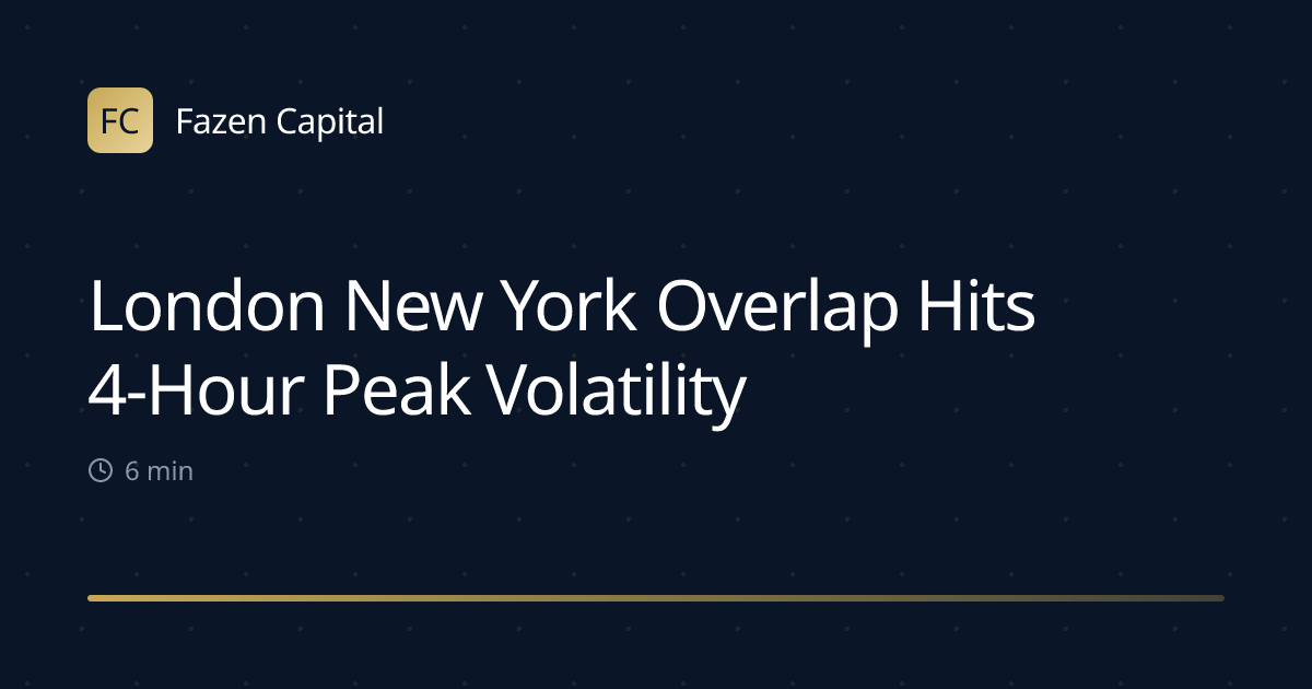 London New York Overlap Hits 4-Hour Peak Volatility