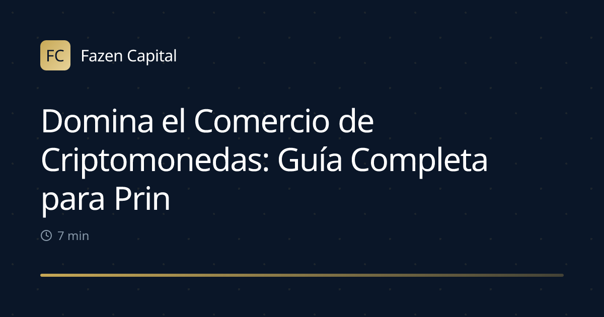 Domina el Comercio de Criptomonedas: Guía Completa para Principiantes