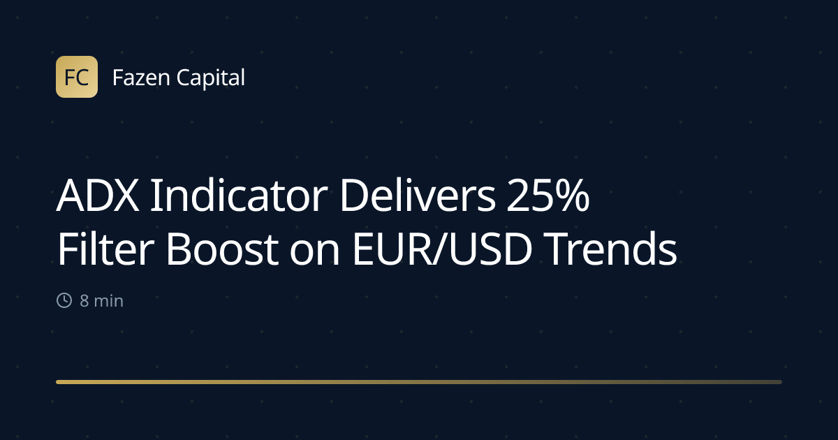ADX Indicator Delivers 25% Filter Boost on EUR/USD Trends