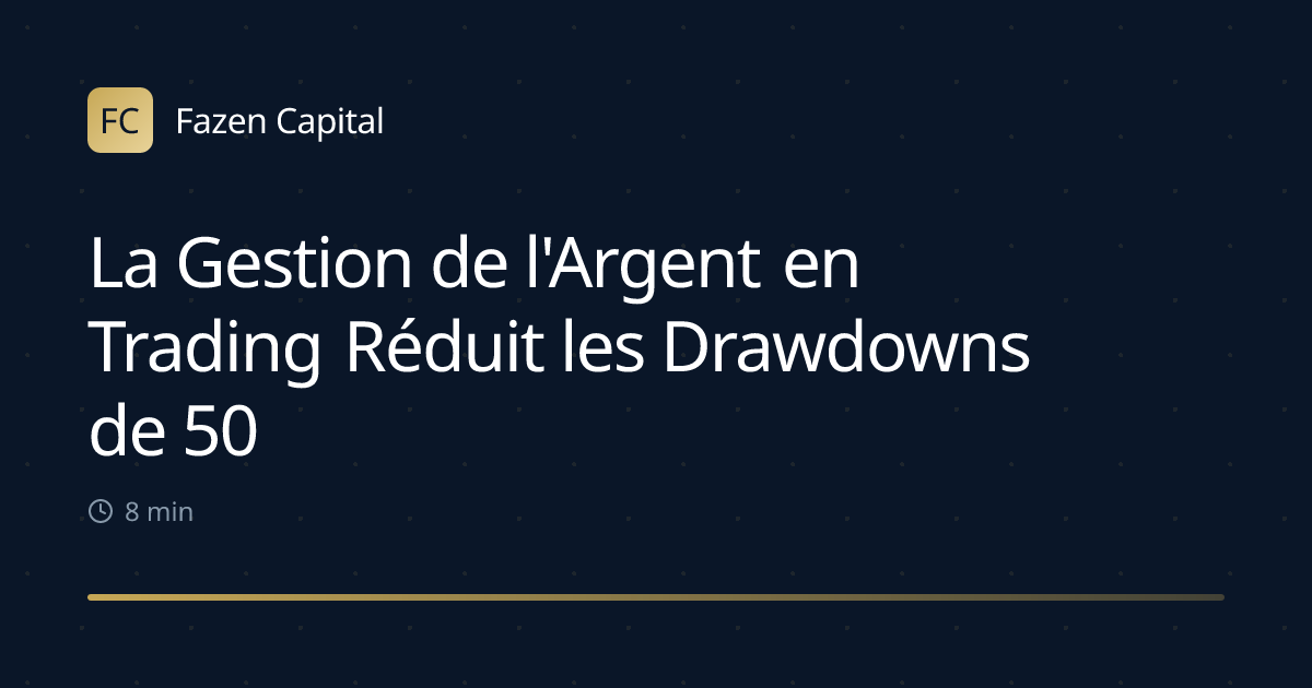 La Gestion de l'Argent en Trading Réduit les Drawdowns de 50%