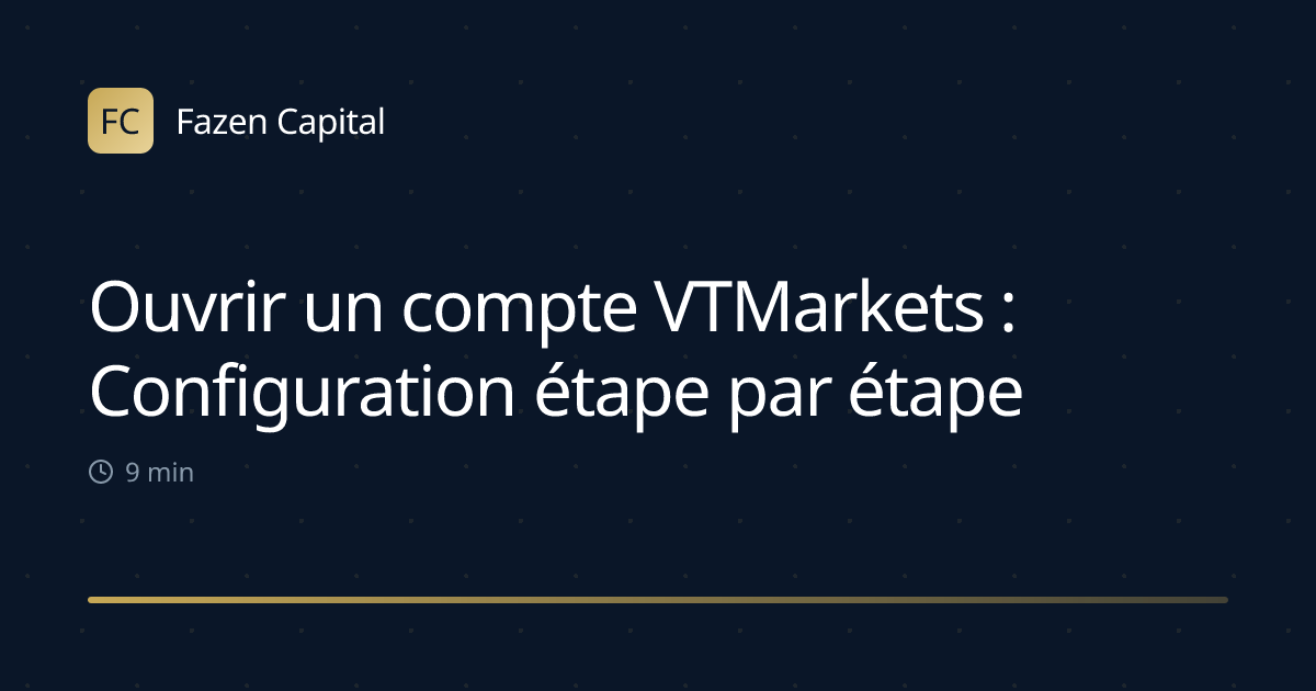 Ouvrir un compte VTMarkets : Configuration étape par étape